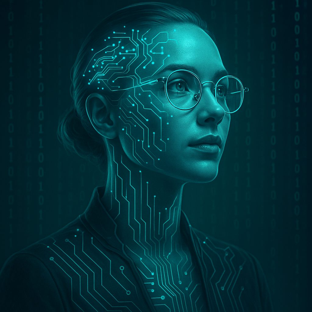A person navigating AI with clarity and intention